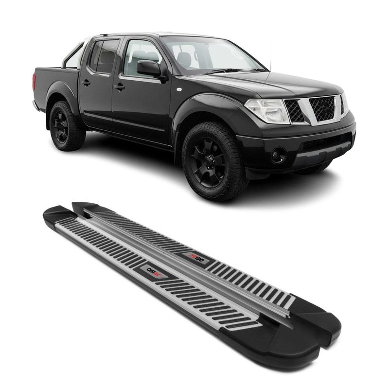 2005-2021 Nissan Frontier Crew Cab Running Boards Side Steps Silver