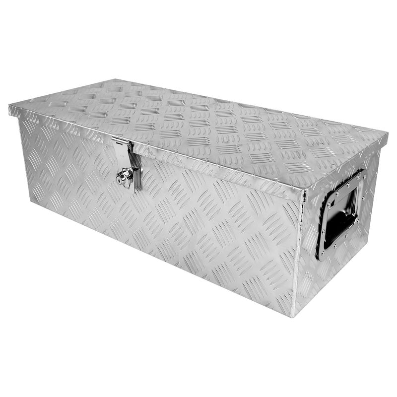 Universal 30" Heavy Duty Aluminum Truck Tool Box w/ Side Handles Lock & Keys