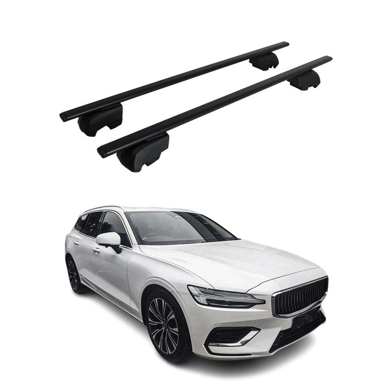 2020-2023 Volvo V60 Roof Rack Cross Bars Black