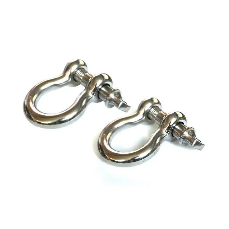 Shackles 7/8" 6000 libras (Par) Acero Inoxidable Rugged Ridge Aplicación Universal
