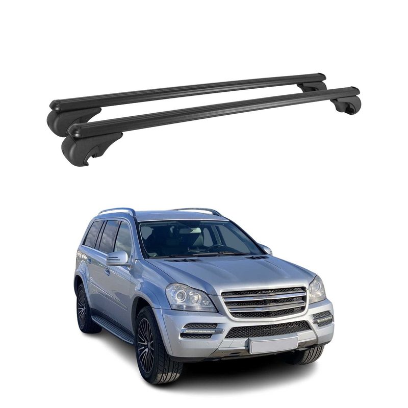 2007-2012 Mercedes GL Class X164 Roof Rack Cross Bars Black