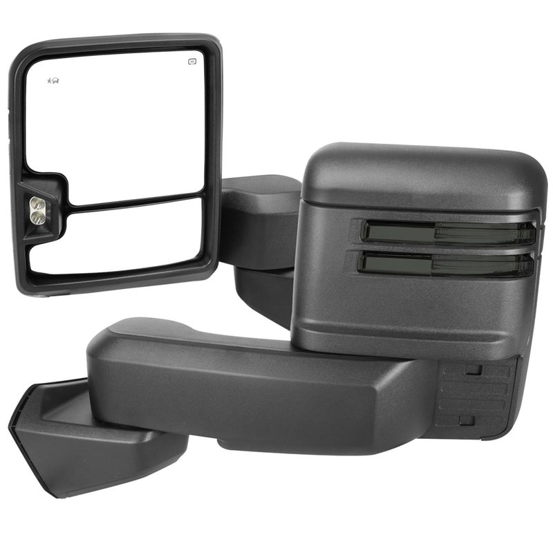 2019-2022 GMC Sierra 1500 Heated Black Towing Mirrors Smoke &Clearance Lights