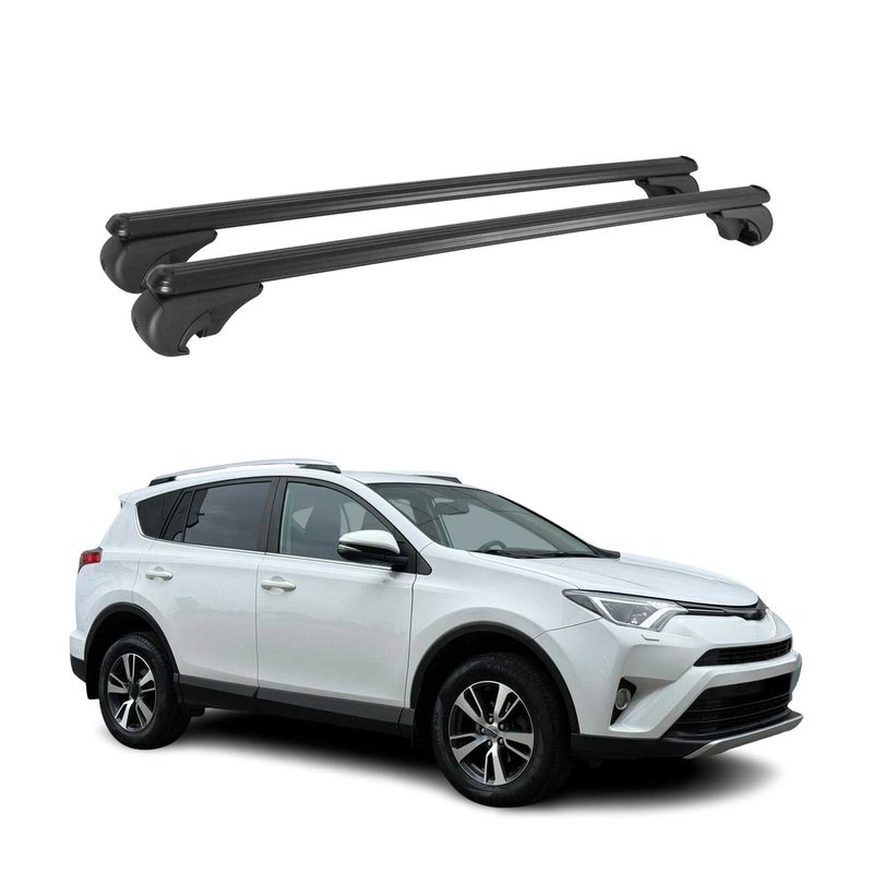 2016-2018 Toyota RAV4 Roof Rack Cross Bars Black
