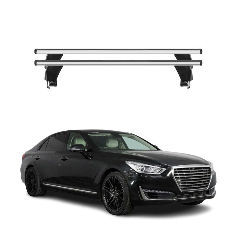 2017-2026 Genesis G90 Roof Rack Cross Bars Silver