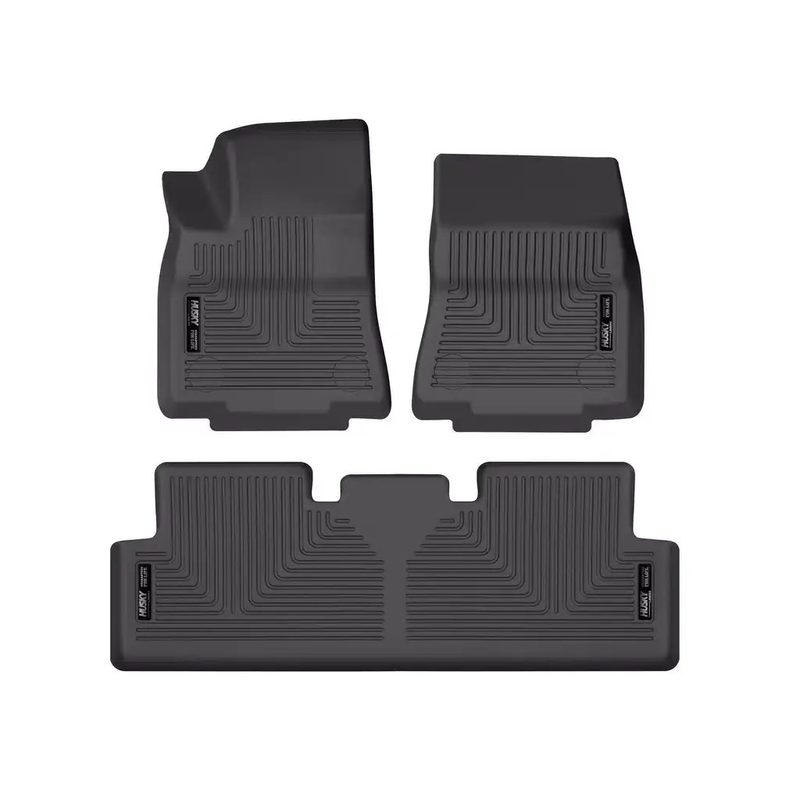 Tapetes Husky Weatherbeater 1ra y 2da Fila color Negro para Tesla Y 17 - 25