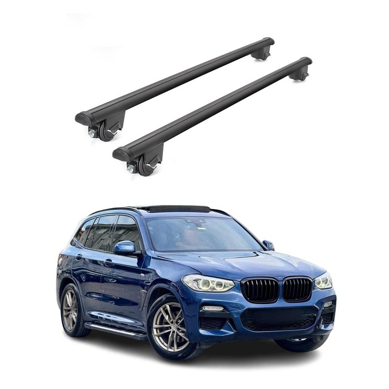 2018-2024 BMW X3 G01 Roof Rack Cross Bars Black