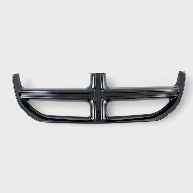 2011-2020 Dodge Grand Caravan Grille Overlay Gloss Black 1Pcs ABS Plastic