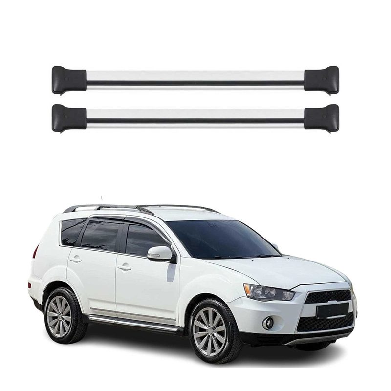 2014-2021 Mitsubishi Outlander Roof Rack Cross Bars Silver
