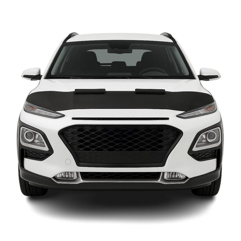 2018-2023 Hyundai Kona Car Bonnet Mask Hood Bra Black 1 Pc
