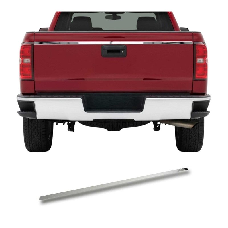 2014-2019 Chevrolet Silverado 1500 2500 3500 Lower Trunk Molding Trim Stainless Steel Silver