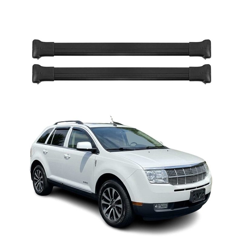 2010-2015 Lincoln MKX Roof Rack Cross Bars Black