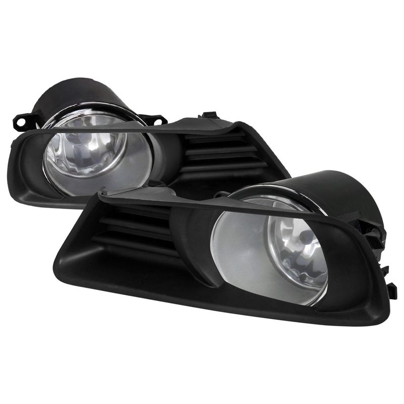 2007-2009 Toyota Camry H11 Fog Lights Kit Chrome Housing/Clear Lens