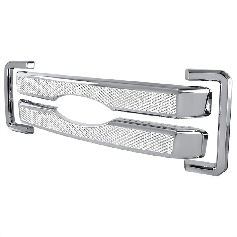 2011-2016 Ford F-250/350/450/550 SuperDuty Platinum Chrome ABS Grille Overlay