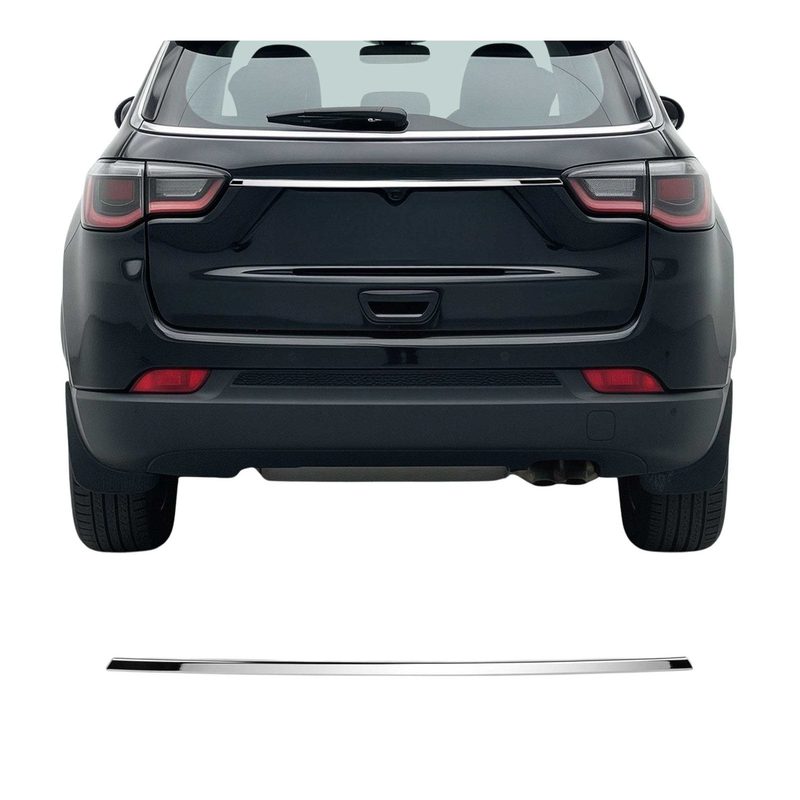 2017-2026 Jeep Compass Rear Trunk Tailgate Door Handle Cover Stainless Steel Silver