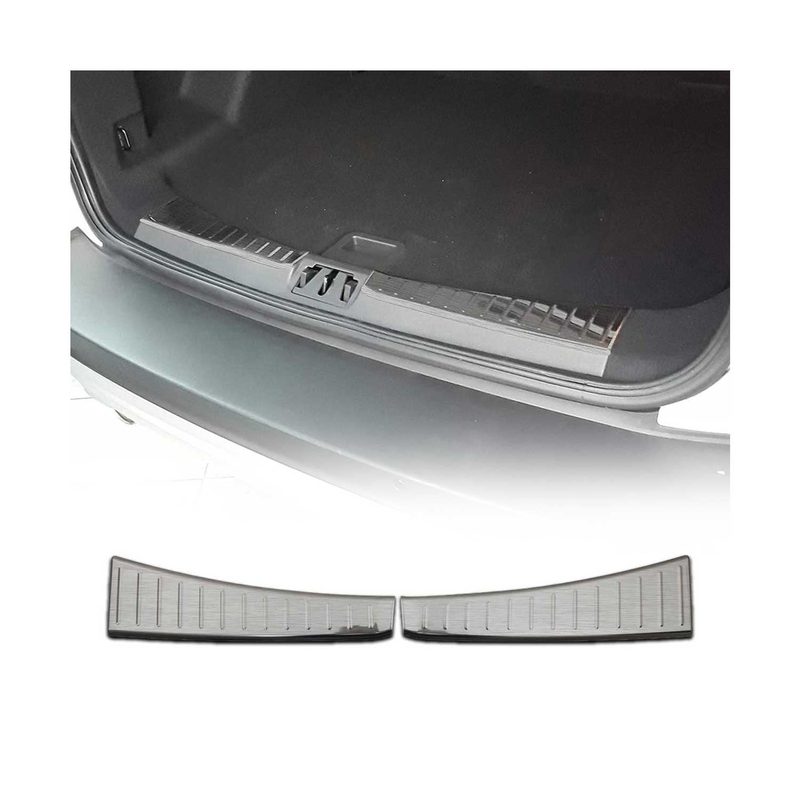 2017-2019 Ford Escape Trunk Sill Cover Bumper Protector Stainless Steel Brushed 2 Pcs