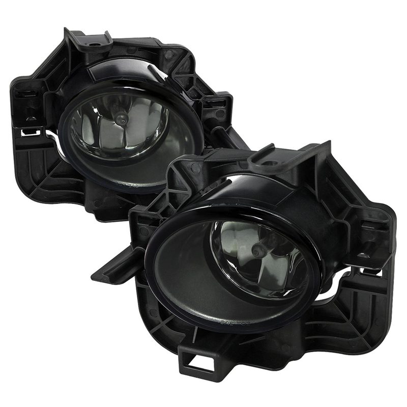 2007-2009 Nissan Altima Sedan H11 Fog Lights Kit Chrome Housing/Smoke Lens