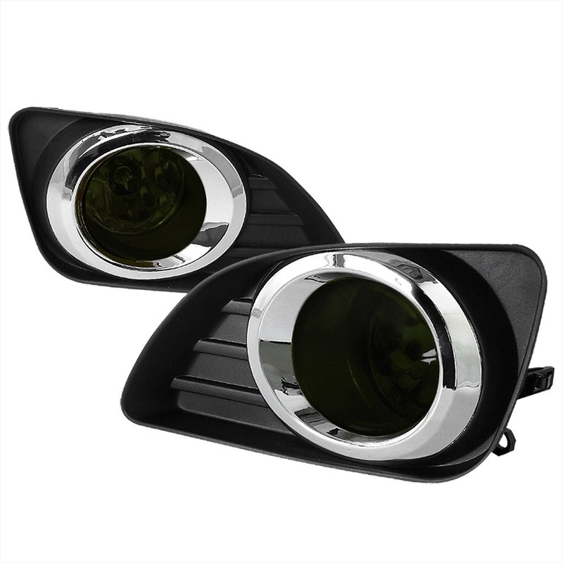 2010-2011 Toyota Camry LE/XLE/Base H11 Fog Lights Kit Chrome/Smoke Lens