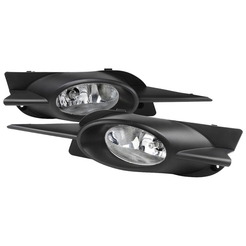 2009-2011 Honda Civic Coupe H11 Fog Lights Kit Chrome Housing/Clear Lens
