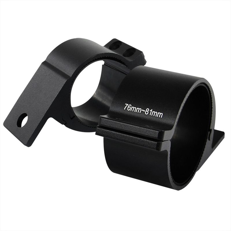 Universal 3" Aluminum Light Mounting Brackets Black