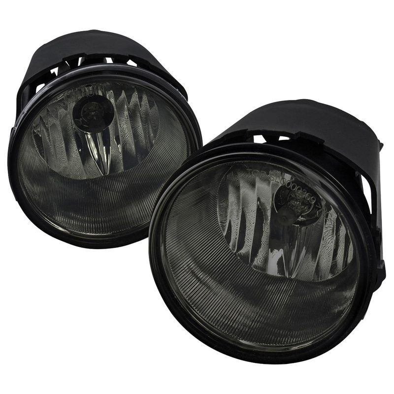 2005-2009 Dodge Dakota Jeep Grand Cherokee H8 Fog Lights Kit Chrome/Smoke Lens