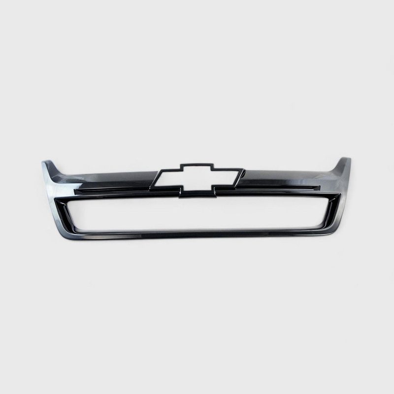 2015-2020 Chevrolet Colorado Grille Overlay Gloss Black 1Pcs ABS Plastic