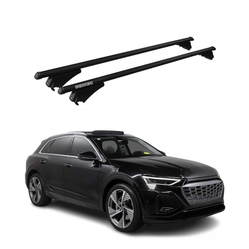 Roof Rack Cross Bars Luggage Carrier for Audi Q8 e-tron 2019-2026 Black 2 Pcs