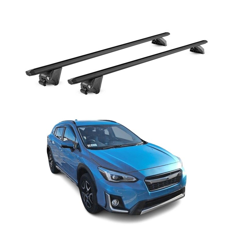 2019-2024 Subaru Crosstrek Hybrid Roof Rack Cross Bars Black