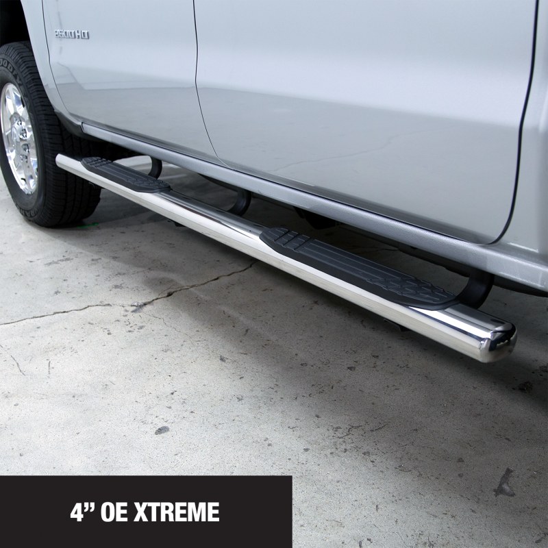 Go Rhino 4" Estribos OE Xtreme Kit - 67" de largo Acero Inoxidable + Brackets Kia Sportage 17-18