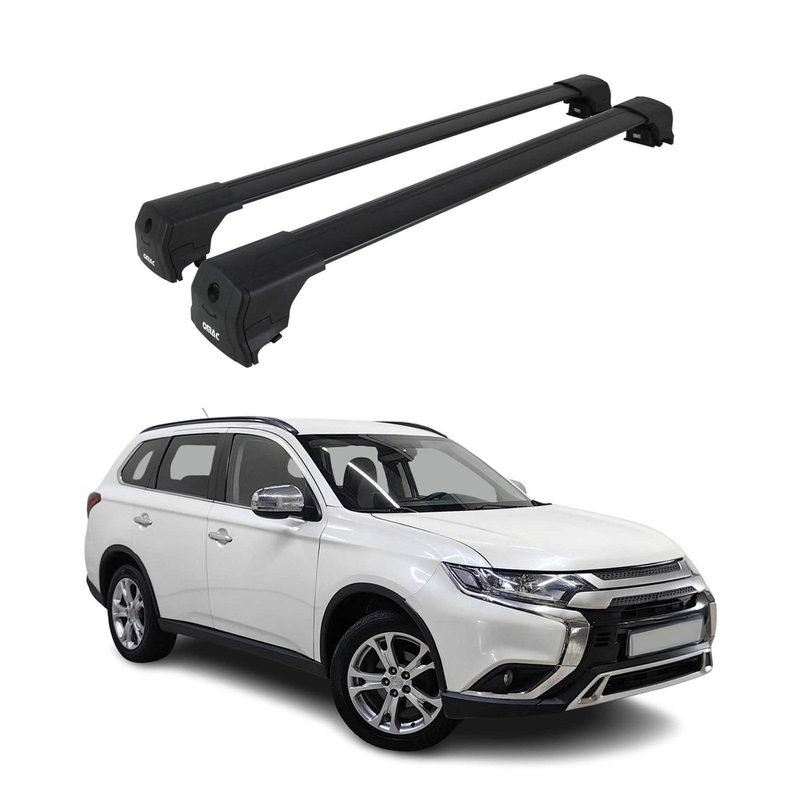 2011-2026 Mitsubishi Outlander Sport Roof Rack Cross Bars Black