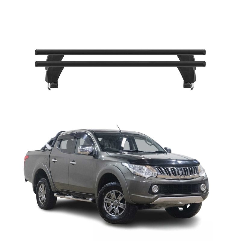 2015-2022 Mitsubishi L200 Triton Roof Rack Cross Bars Black