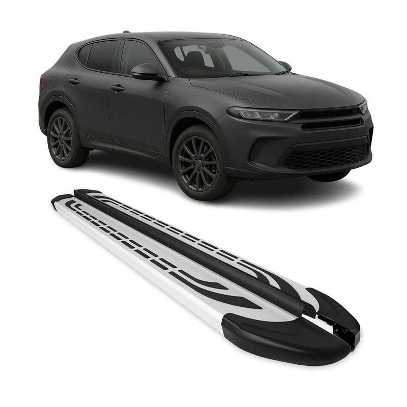 2009-2020 Dodge Journey Running Boards Side Steps Silver