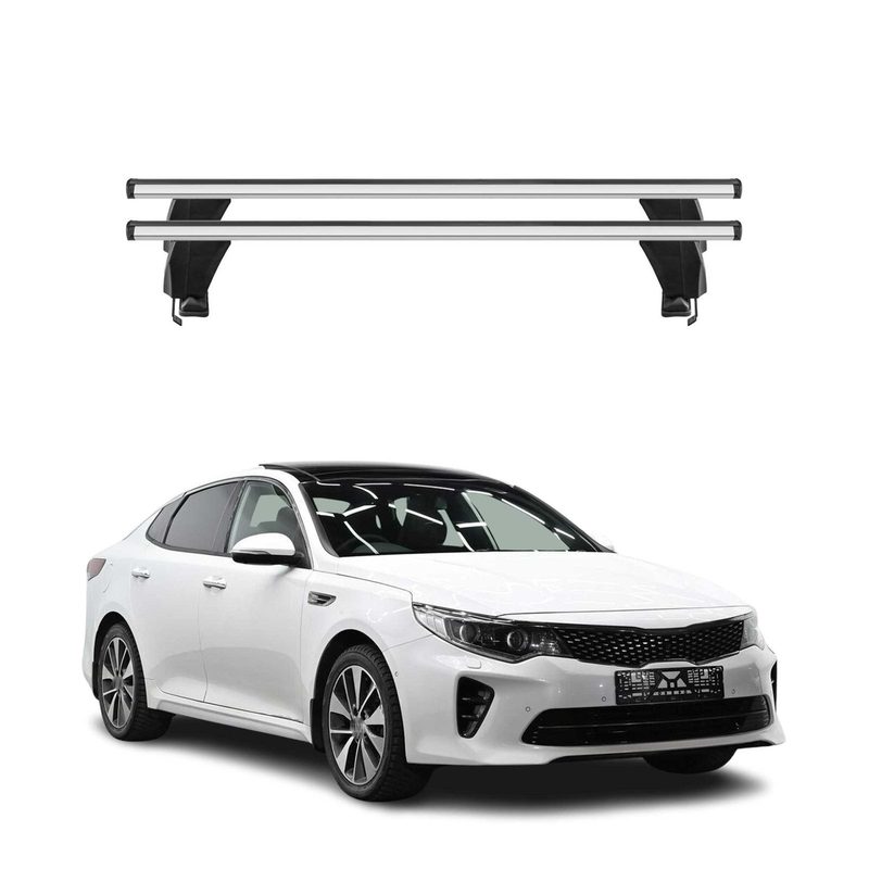 2016-2020 Kia Optima Sedan Roof Rack Cross Bars Silver