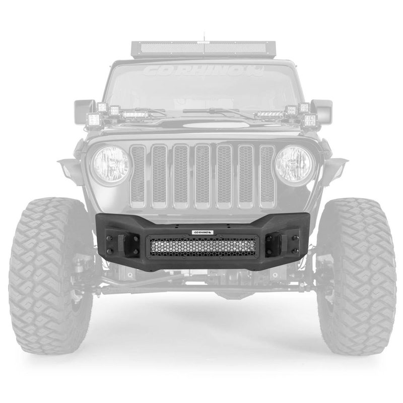 Bumper Delantero Rockline Stubby Winch Para Wrangler JL/JLU / Gladiator JT 18-26 (3 y 5 puertas.)