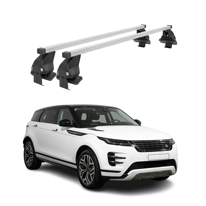 2020-2026 Land Rover Range Rover Evoque Roof Rack Cross Bars Silver