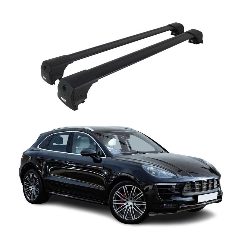 2015-2026 Porsche Macan Roof Rack Cross Bars Black