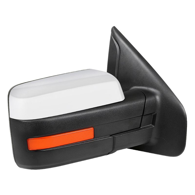 2007-2014 Ford F-150 Chrome Heated Side Mirror Amber & Puddle Passenger Side