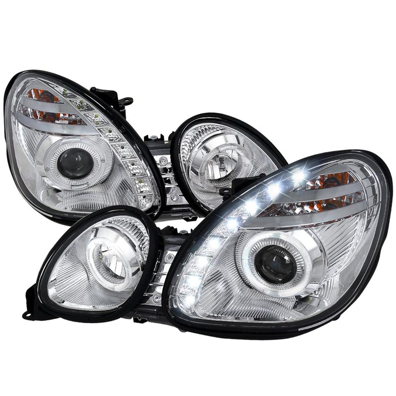 1998-2005 Lexus GS300/GS400/GS430 Halo Projector Headlights LED Light Chrome