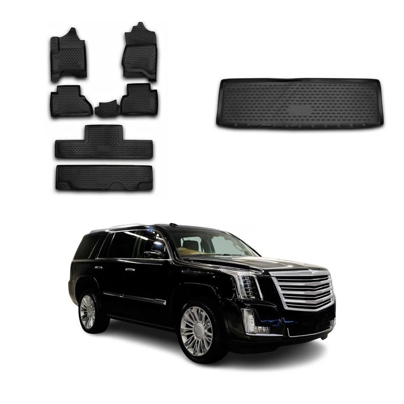 Floor Mats & Cargo Liners for Cadillac Escalade /GMC Yukon XL 2015-2020 7-Seater