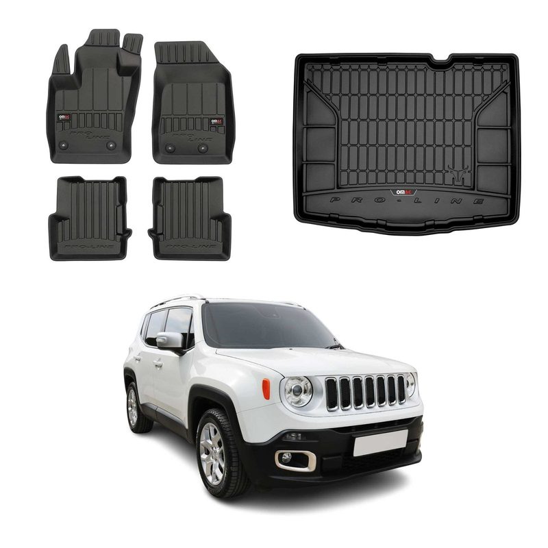 OMAC Floor Mats & Cargo Liners for Jeep Renegade 2015-2023 Lower Trunk