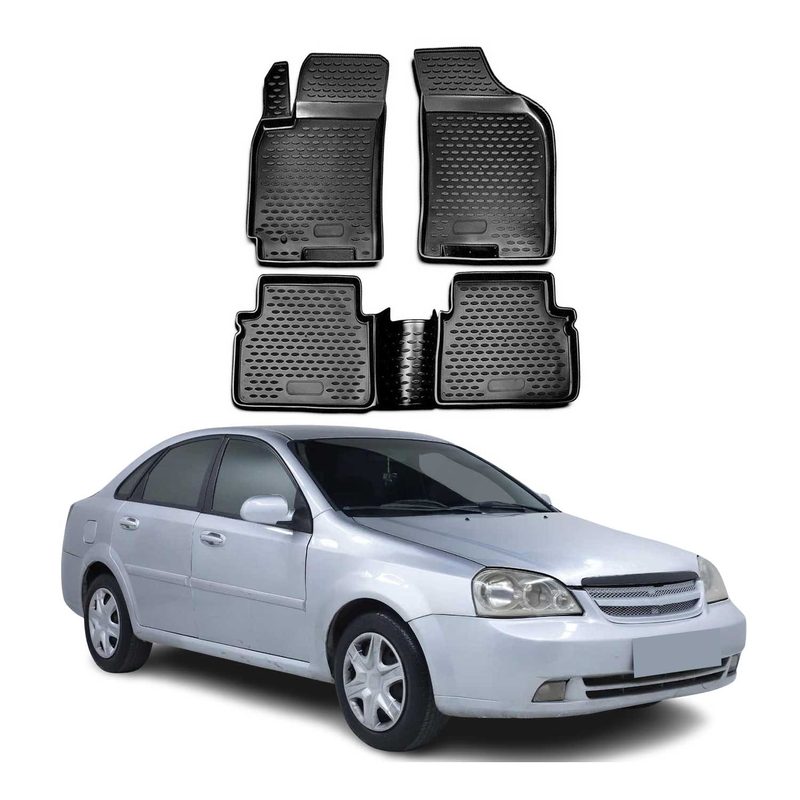 2004-2010 Chevrolet Optra Floor Mats Liners Full Set All Weather Black