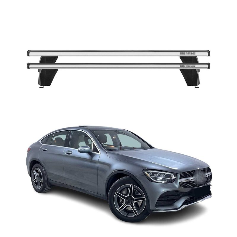 2020-2022 Mercedes GLC Class Coupe C253 Roof Rack Cross Bars Silver