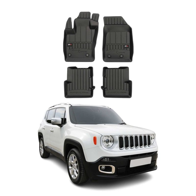 2015-2023 Jeep Renegade Premium Floor Mats Liners Full Set All Weather Heavy Duty