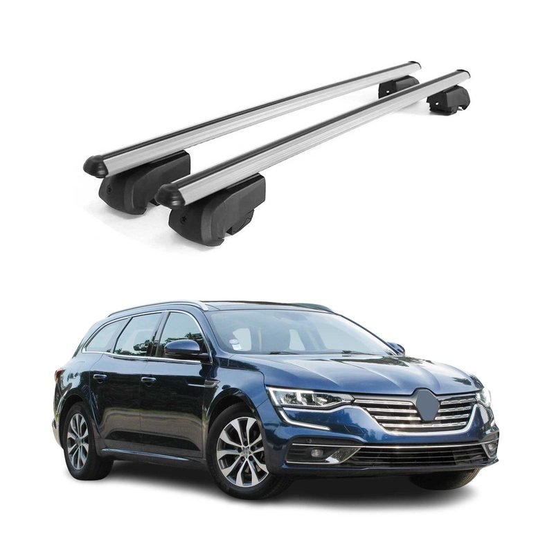 2016-2022 Renault Talisman Estate Roof Rack Cross Bars Silver
