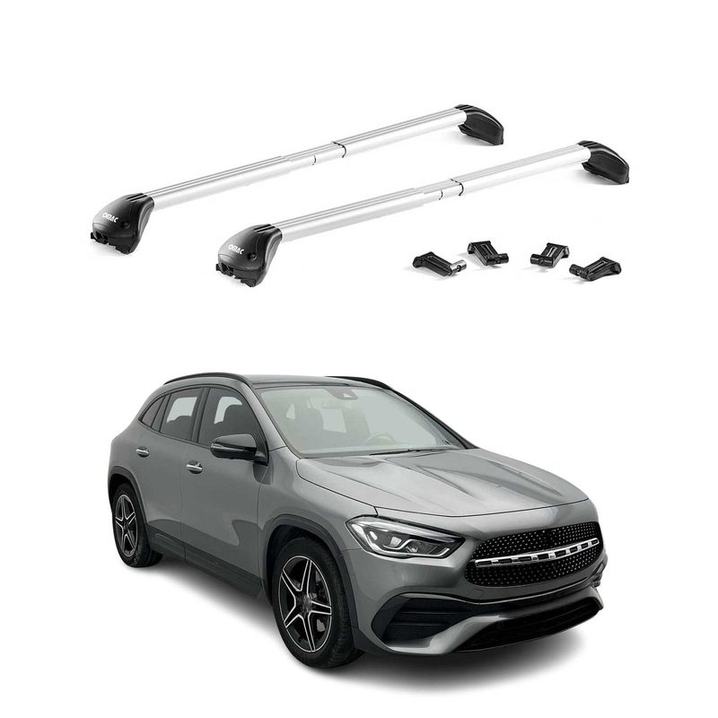 2021-2026 Mercedes GLA Roof Rack Cross Bars Silver