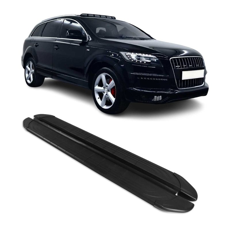 2007-2015 Audi Q7 Running Boards Side Steps Black