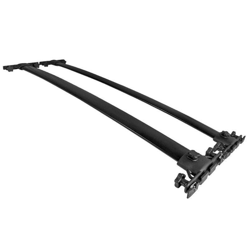 2008-2013 Toyota Highlander Black Powder Coated Alu Roof Rack Cross Bars