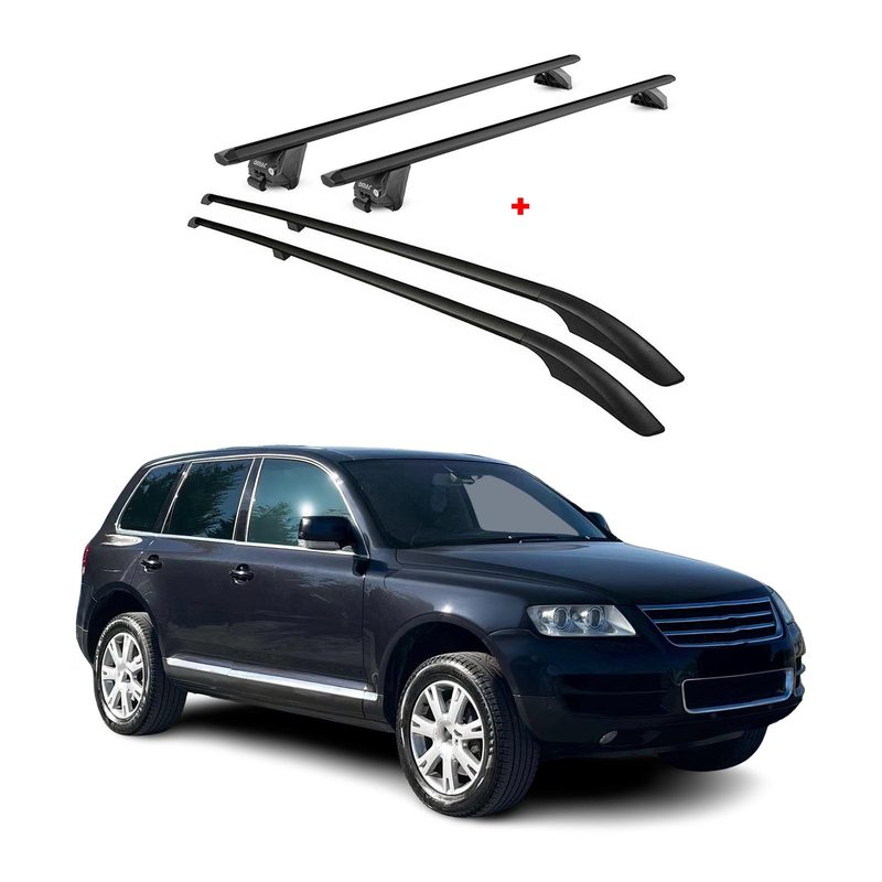 2004-2010 VW Touareg Roof Racks & Roof Rack Rails Black
