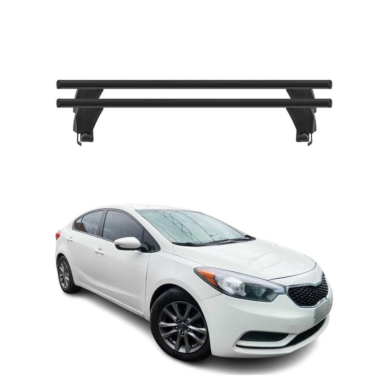 2014-2018 Kia Forte Sedan Roof Rack Cross Bars Black