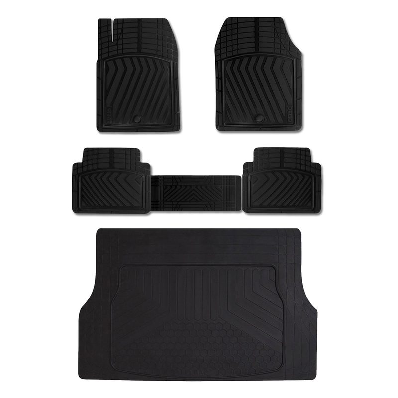 OMAC Floor Mats & Cargo Liners Universal for Cars SUV Black
