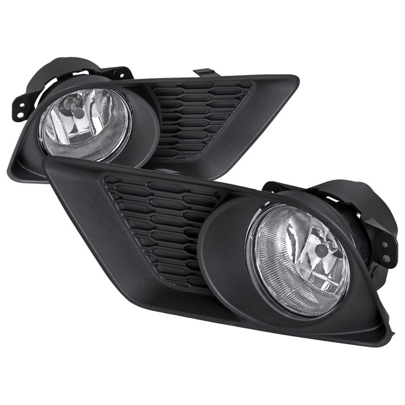 2011-2014 Dodge Charger 12V/35W Fog Lights Kit Chrome Housing/Clear Lens